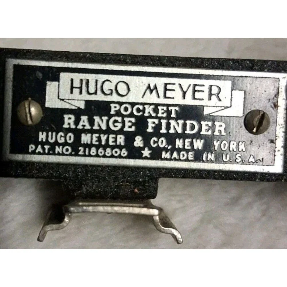 Hugo Meyer Pocket Range Finder With Leather Case Vintage